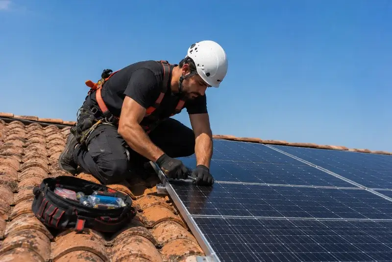 Maintenance et monitoring de panneaux solaires à Seclin